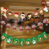 Paper Decorative Christmas Flags And Streamers For School Store Celebrations Featuring Cute Art Cartoon