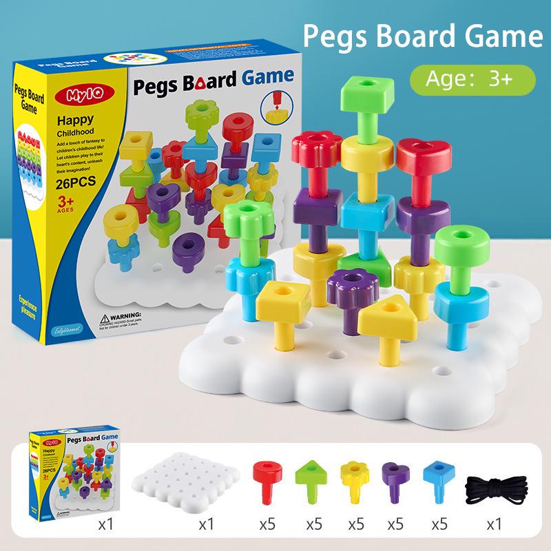 Smart Bead Pyramid Plate: Children's Logical Thinking Educational Toy