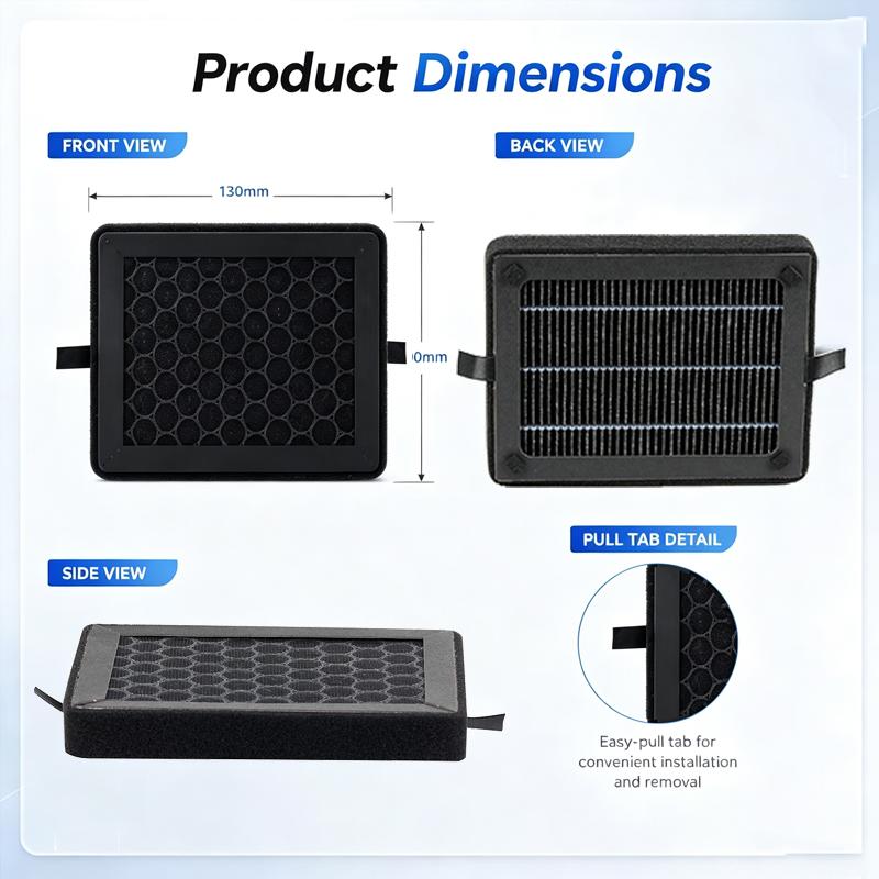 Replacement Air Filter EARTH'S SURFACE High Efficiency Filtration for P2S X2D 3D Printer