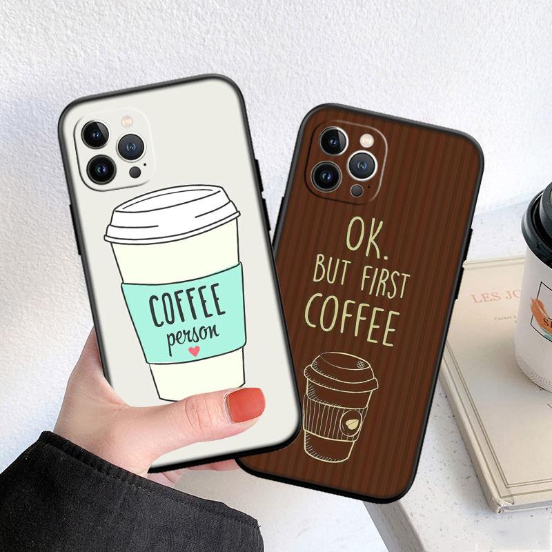 PP20 Coffee Time Phone Case for Samsung Galaxy A11 A12 A13 A15 A52S A53 A55 A56 A70 A71 A72 A73 F06 F16 F56 S10 Plus S10e