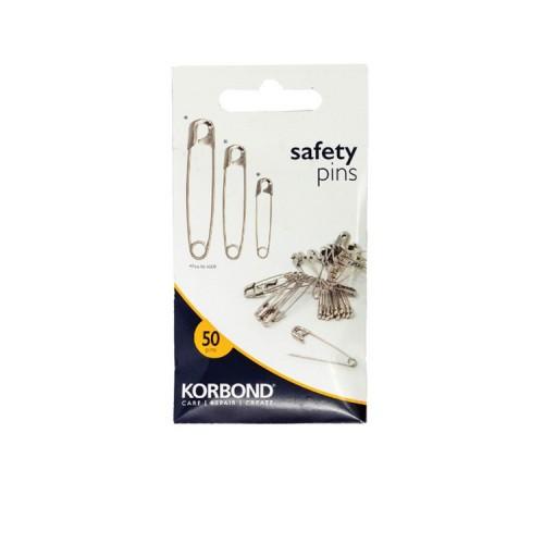 Korbond Safety Pins Assorted 50pk