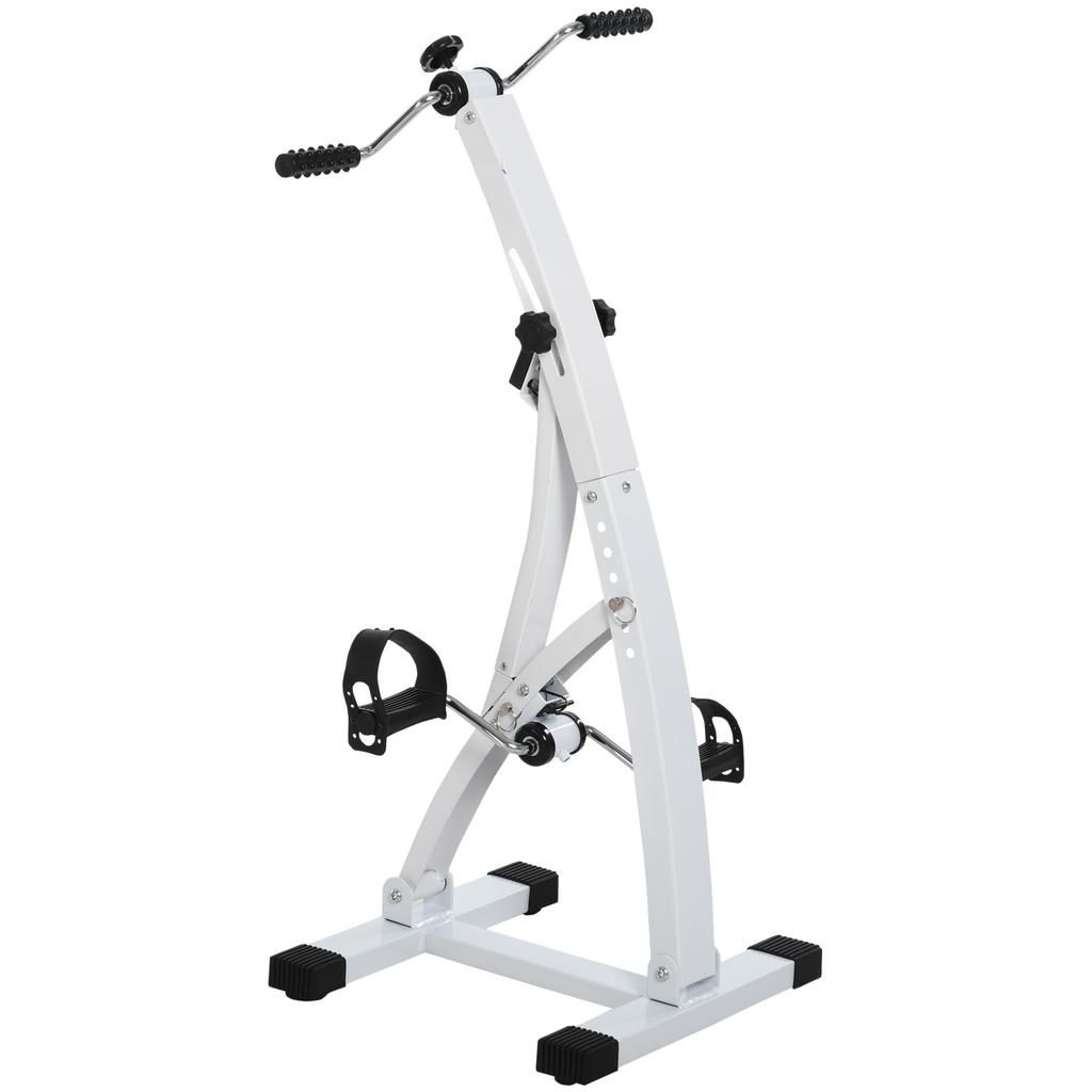 Exercise Bike Cycle Trainer Arm and Leg Pedal Exerciser with LCD Display Indoor Home Cardio Workout Resistance Adjustable