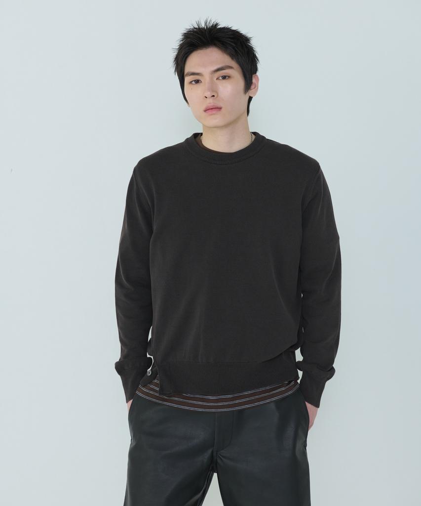 Deossingindeeodeeo Composed Slit Knit Brown