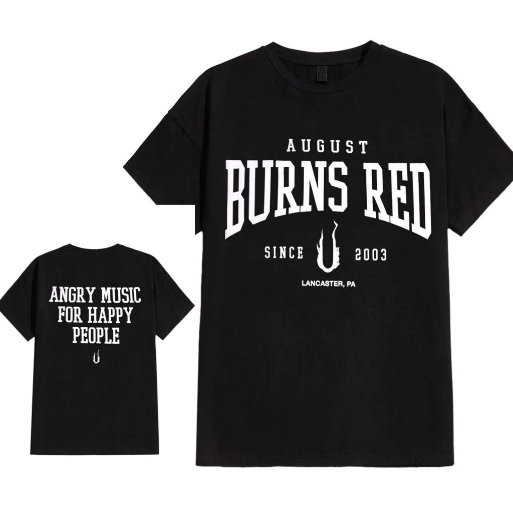 Neues August Burns Red Baumwoll Band Shirt Unisex Sommer Kurzarm Modemarke T-Shirt Luxus Lässig Vintage