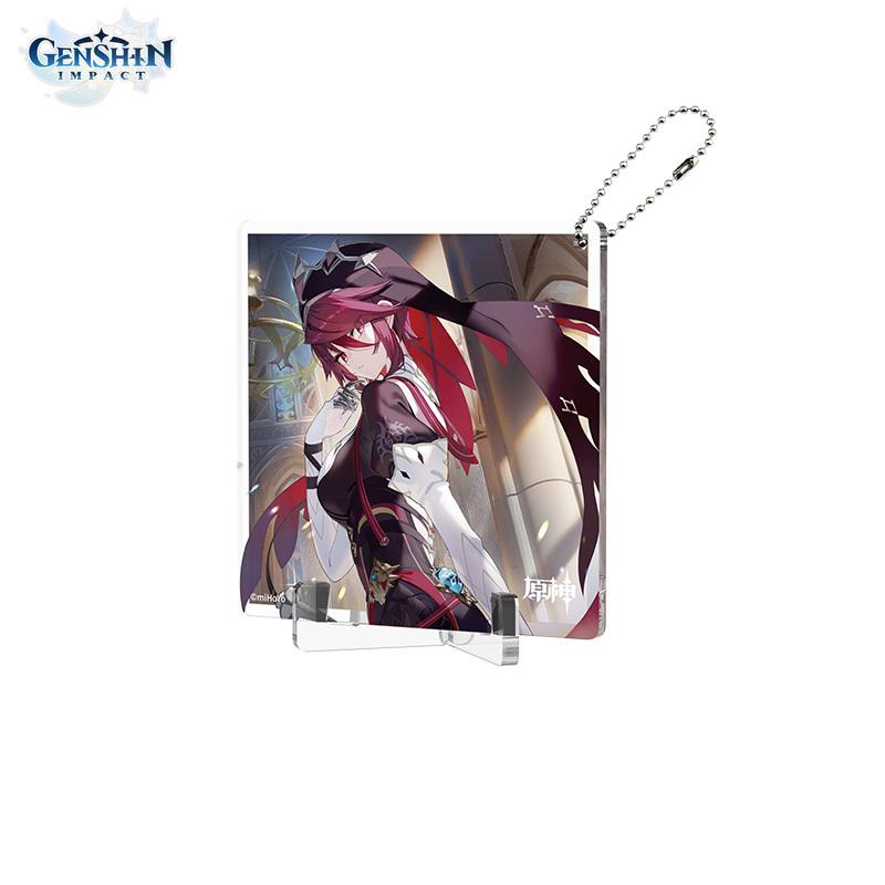 

Авторизовано MiHoYo 90*90*3 мм Genshin Impact Fate-Appointed Day Series акриловая подставка Rosaria
