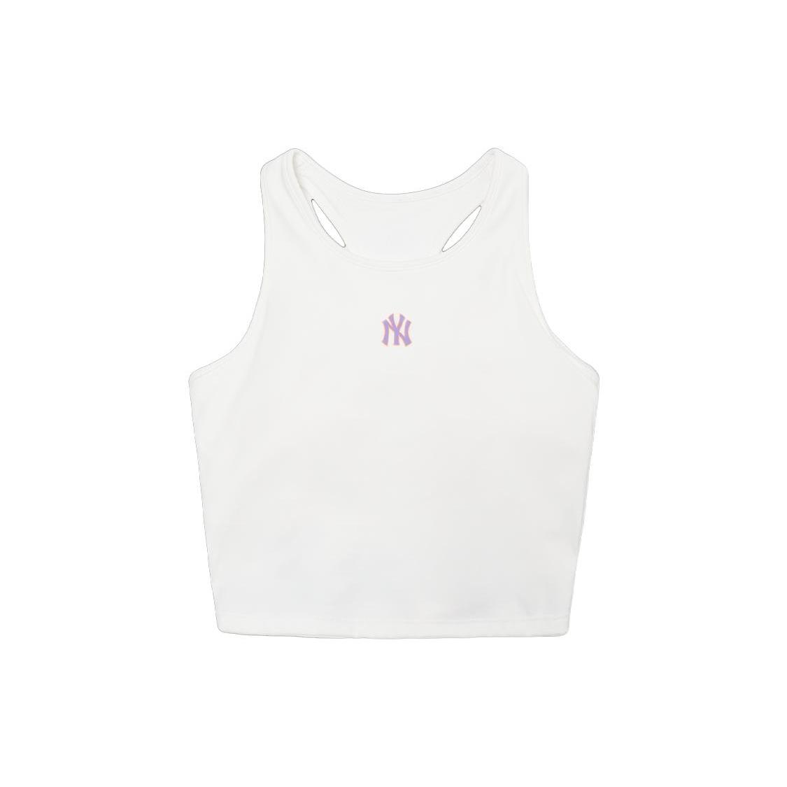 

New MLB New York Yankees Sleeveless Sports Shirts Women s White 3FTKIA023-50WHS S