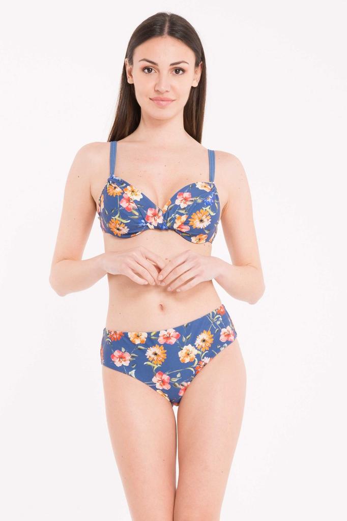 Costum de baie cu cupe moi, fund slip-on David (73376)