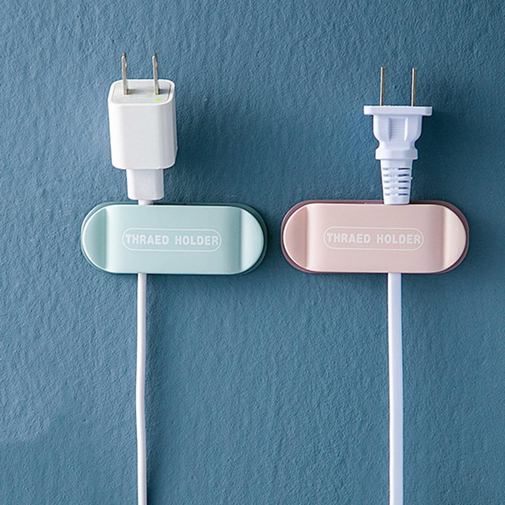 Household Plug Clip Holder Traceless Hook Wire Fixer Wire Storage 4PC