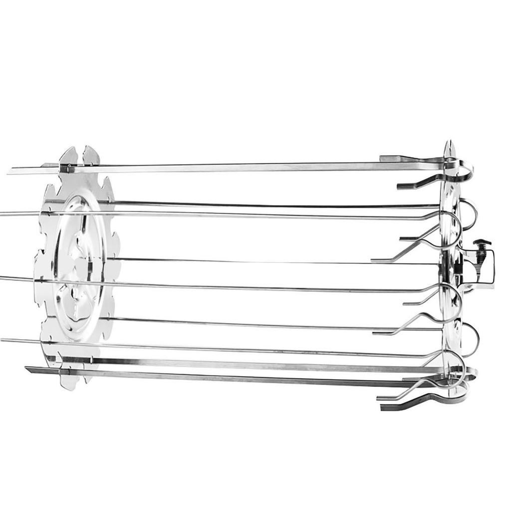 BBQ Roaster Rotisserie Skewers Needle Cage Oven Kebab Grill Stainless Steel Barbecue Tools for Electric Oven