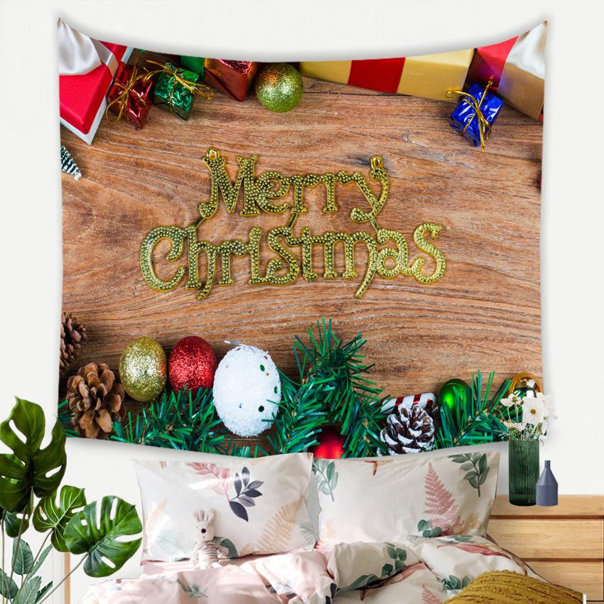 Christmas Snowman Magic Tapestry New Year Bedroom Wall Hanging Home Decor Bohemian Decorative Hippie Printed Sheet Background