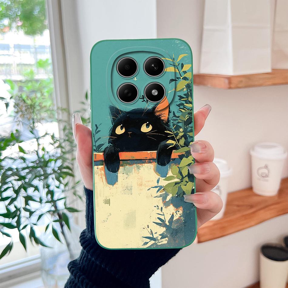 For Poco M8 Pro Case Cute Design Shockproof Phone Protector Soft Liquid Silicone High Quality Back Cover For Poco M 8 M8Pro Capa