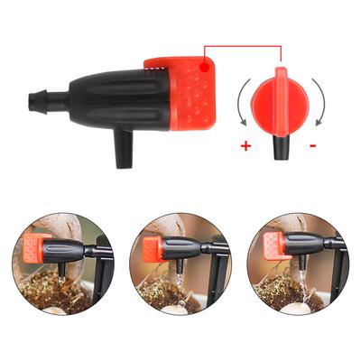 5/10/20Pcs Adjustable Irrigation Dripper 0~40L Watering Regulator 1/4'' Emitter Micro Drip Irrigation System Sprinklers