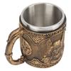 Beer Mug Stainless Steel Resin Double Layered High Temperature Resistant Pirate Pattern Beverage