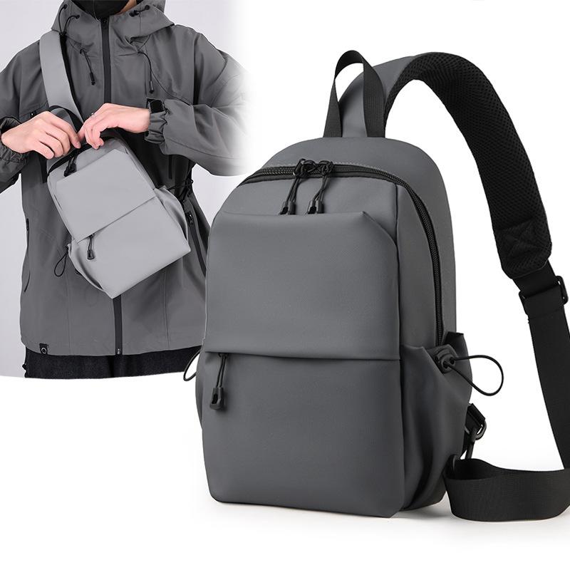 Jednobarevná náprsní taška Pánská taška přes rameno Voděodolná crossbody taška