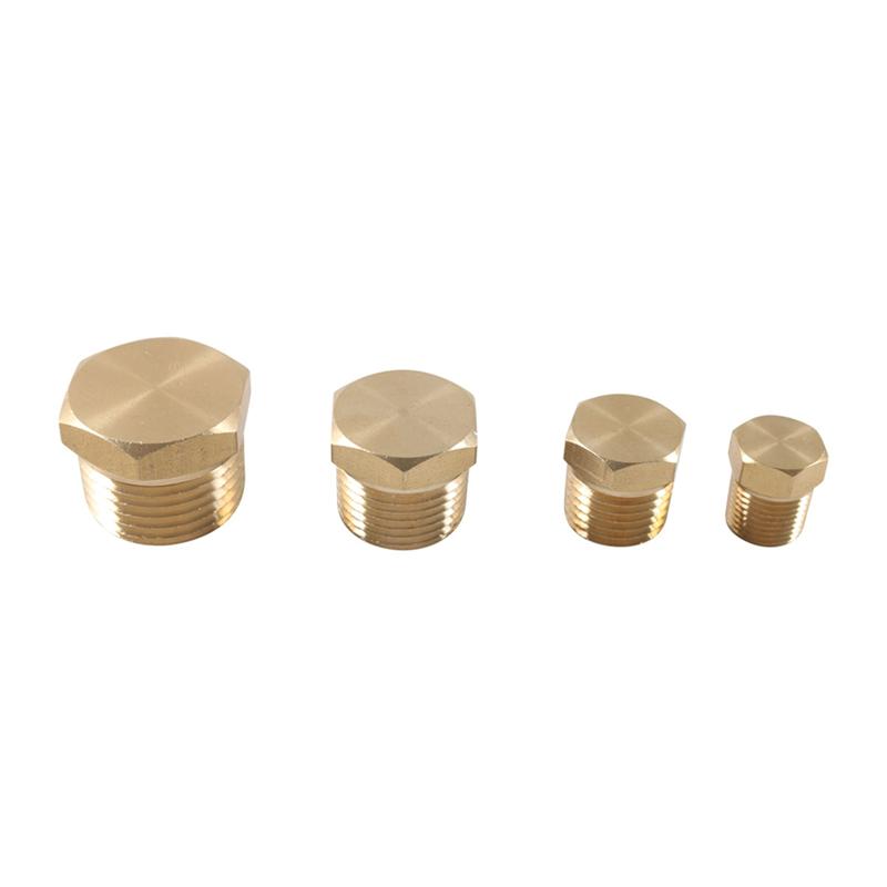 Ac29-Brass Internal Thread Hexagonal Tube Plug 24 Pcs Car Oil Pipe Plugs Oil Plug Accessories 1/8 1/4 3/8 1/2 NTP