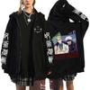 Autumn Zip Up Jacket Anime Jujutsu Kaisen Zip Plus Size