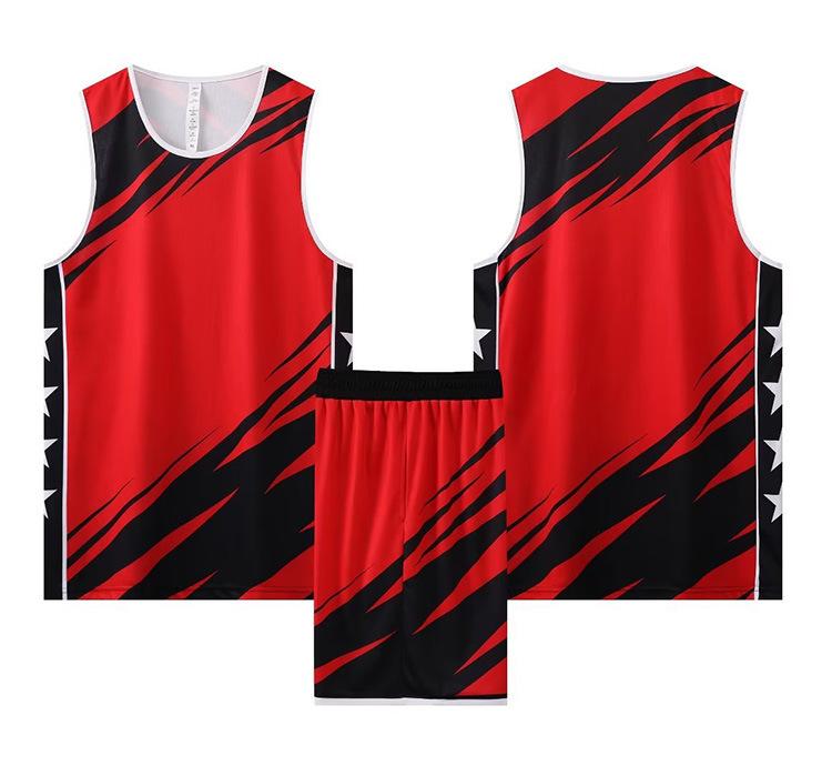 

New Basketball Suit Men S Adult Children S Vest Training Suit Competition Team Suit Women S Jersey Clothing Adult 3XS красный