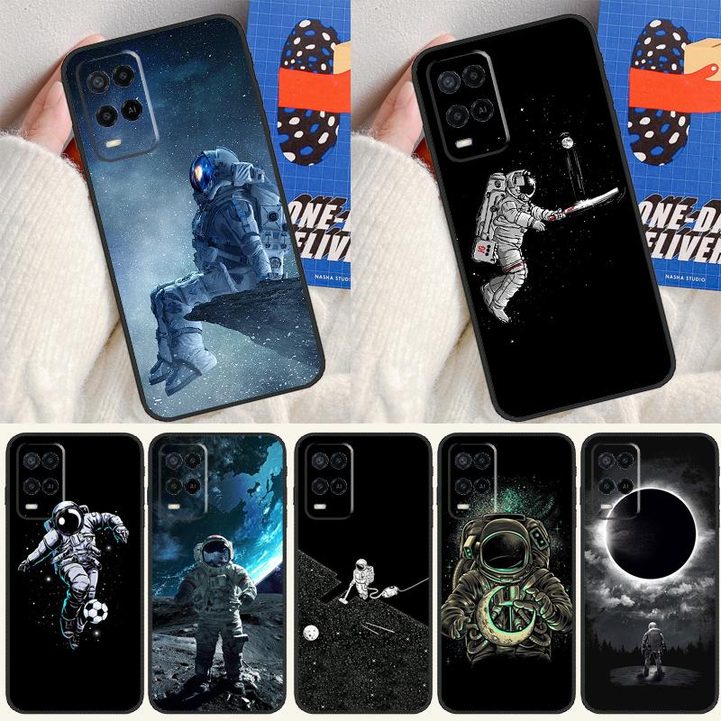 Astronaut Star Space For Oppo A16 A76 A96 A15 A80 A60 A40 A94 A54 A98 A78 A18 A38 A58 A17 A77 A74 A57S Phone Case