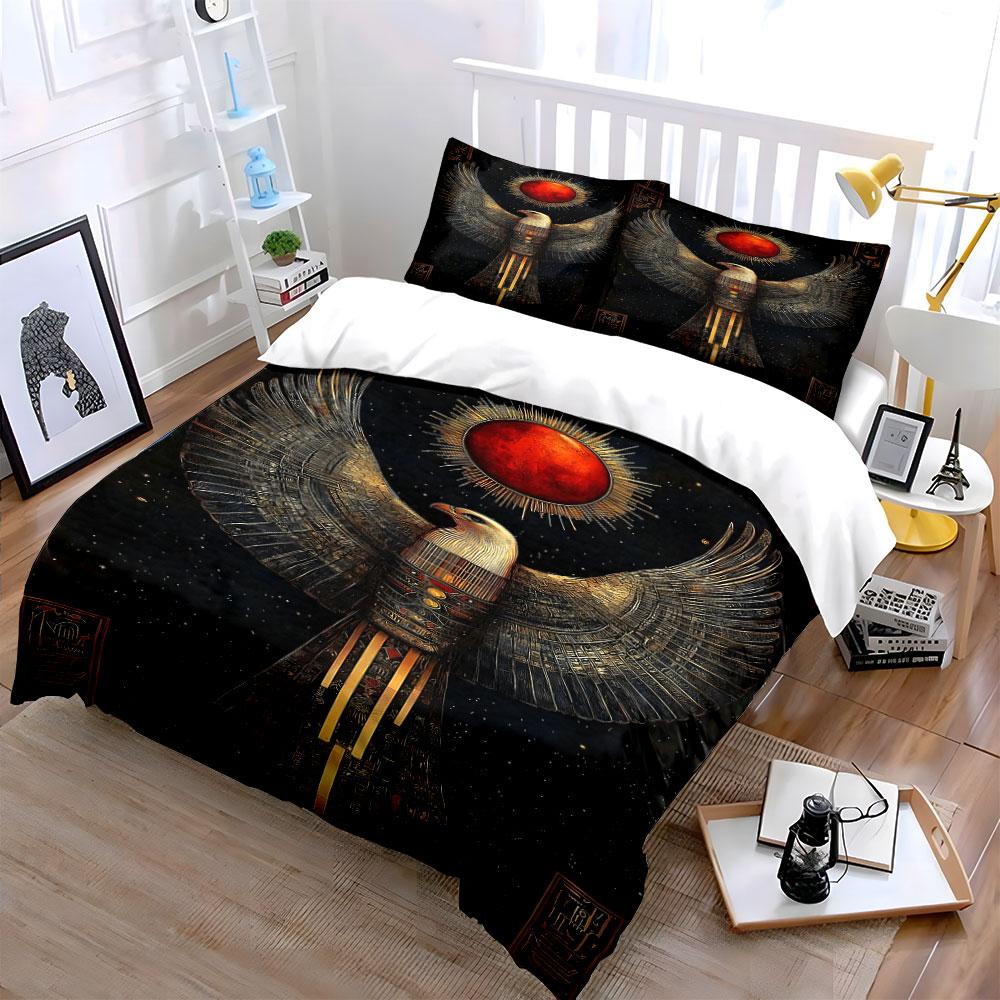 Eagle with solar disc. Bedding sets Duvet cover sets Duvet covers Pillowcases(1 * Duvet Cover 2 * Pillowcases without duvet insert)