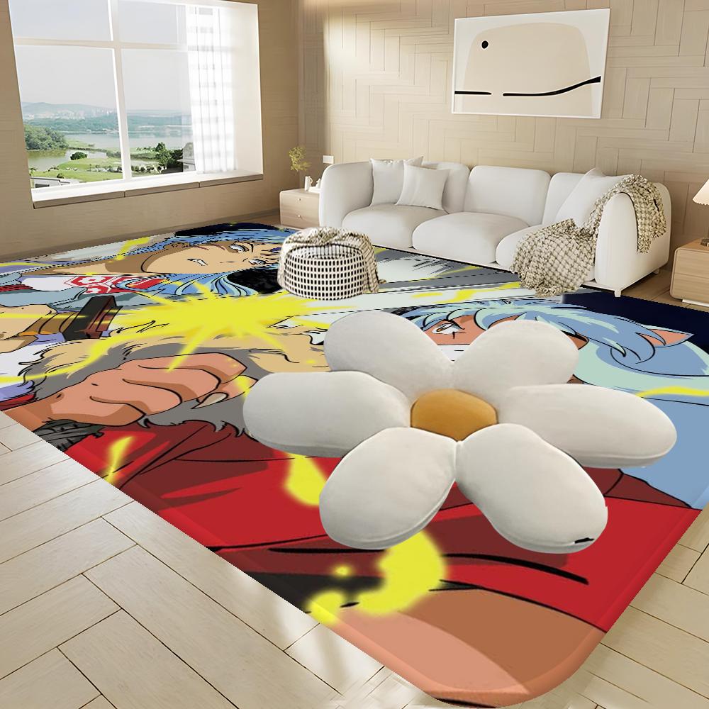 Classic Inuyasha Japanese Anime Entrance Door Mat Rectangle Anti-slip Home Soft Badmat Front Door Mat Household Carpets