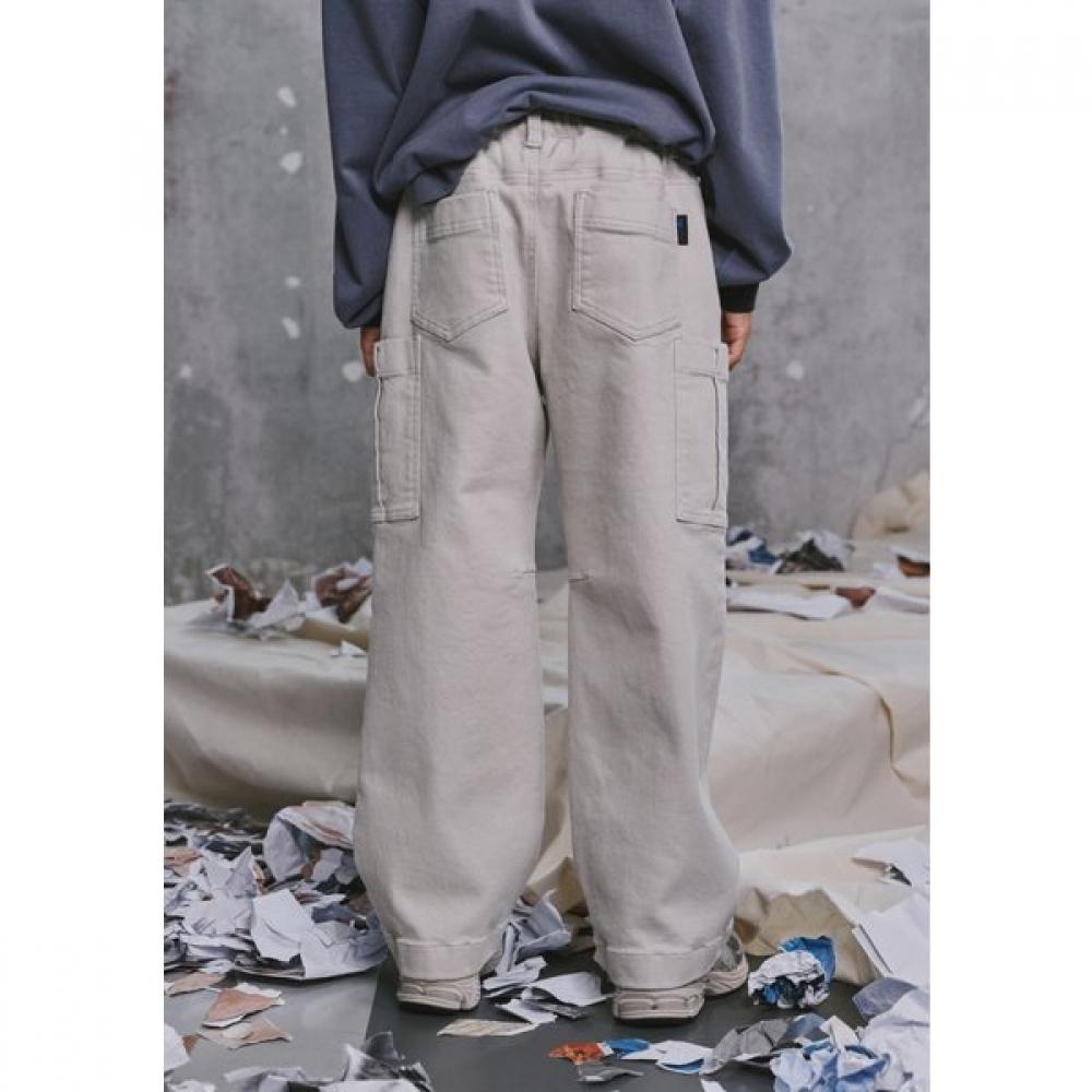 Bluetail Ivory Cargo Pants Azg3pt03iv