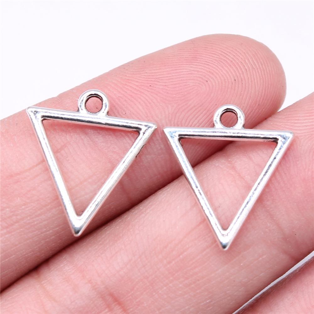 40 Stück Geometrische Form Runde Kreise Ovale Quadrate Dreiecke Anhänger DIY Handgemacht Basteln Ohrring Halskette Herstellung Zubehör