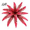 Mixed Match Floral Displays Artificial Fall Fern Plants 18 Heads Autumn Orange Fake Persian Vibrant Flower Arrangements Greenery Bushes Faux Leaves