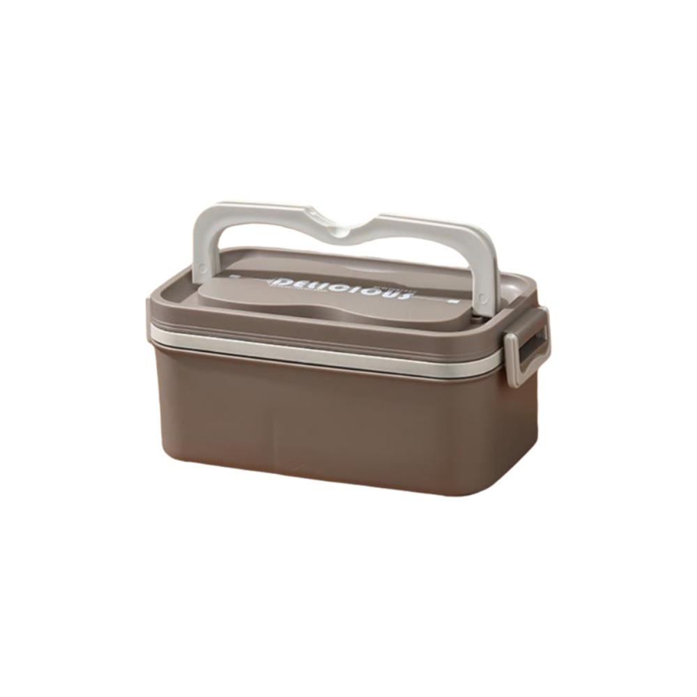

Leak Proof Multi-layered Lunch Box Sealed Food Storage Box Portable Food Container Picnic Coffee 1 Layer
