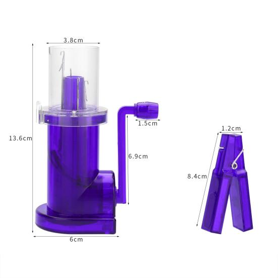 

Ручная намотка шнура, компактный размер, эффективный органайзер для вязания шнура, портативная вязальная машина для самостоятельного изготовления катушек фиолетовый