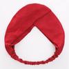 Bandeau tricoté rétro pour femmes, maquillage coréen, sport, couleur unie, tissu croisé en daim, bandeau en daim LXY