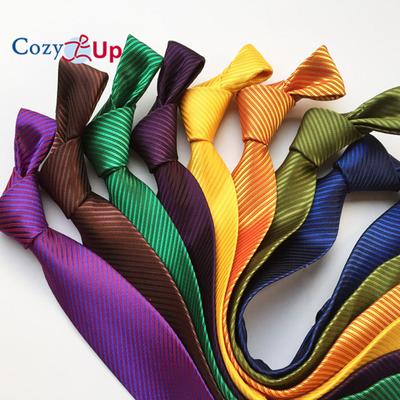 Cravatta da uomo PaisleyTies tinta unita da 3,15" per matrimonio