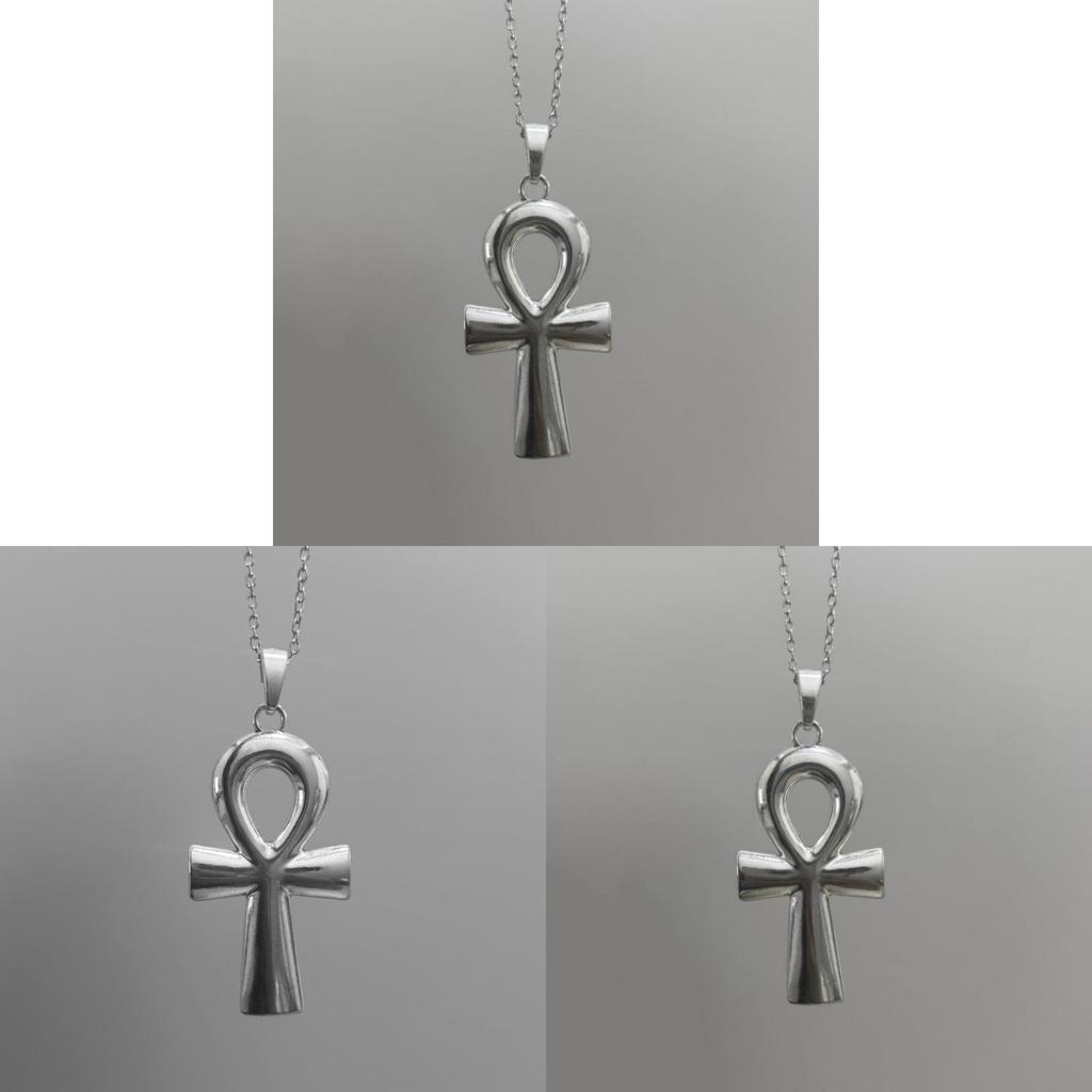 Geometric Cross Pendant Necklace With Alloy Chain For Men And Women Stylish Jewelry