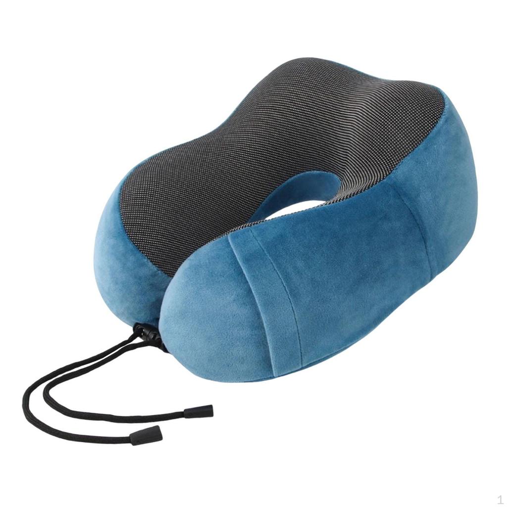 Travel Pillow Cervical Support Ultralight Portable Soft U Shaped Washable Cover for Sleeping