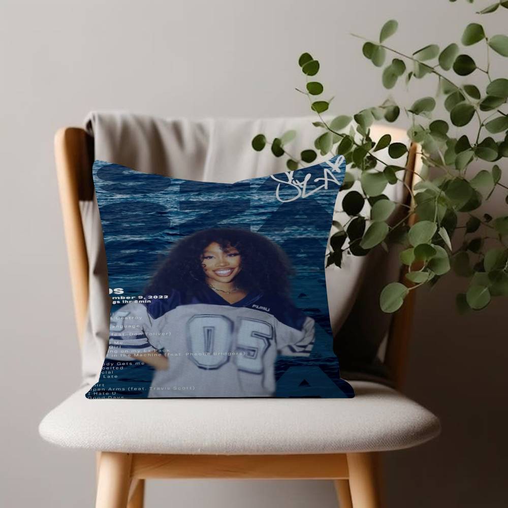 Pop Singer Sza Pillow Cushion Cover Pillowcase Living Room Sofa Home Decor Customized