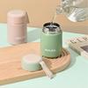 300ml Mini Insulated Bucket Cup, 304 Stainless Steel Vacuum Flask, Cute Portable Travel Mug with Handle