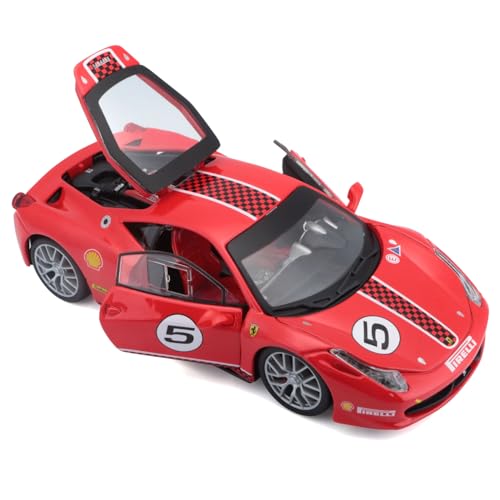 Bburago 1/24 scale Ferrari 458 Challenge Red / Diecast Model Car Finished Product 18-26302