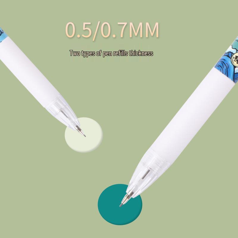 Neon National Trend Mechanical Pencil - 0.5mm, Non-Breaking Lead, Creative Press-Type for Students