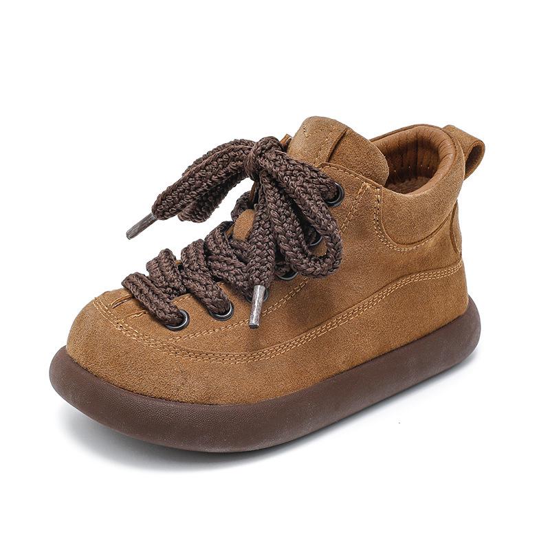 Children's Birkenstock Autumn/Winter Genuine Leather Loafers - Soft Sole Casual Shoes for Girls & Boys