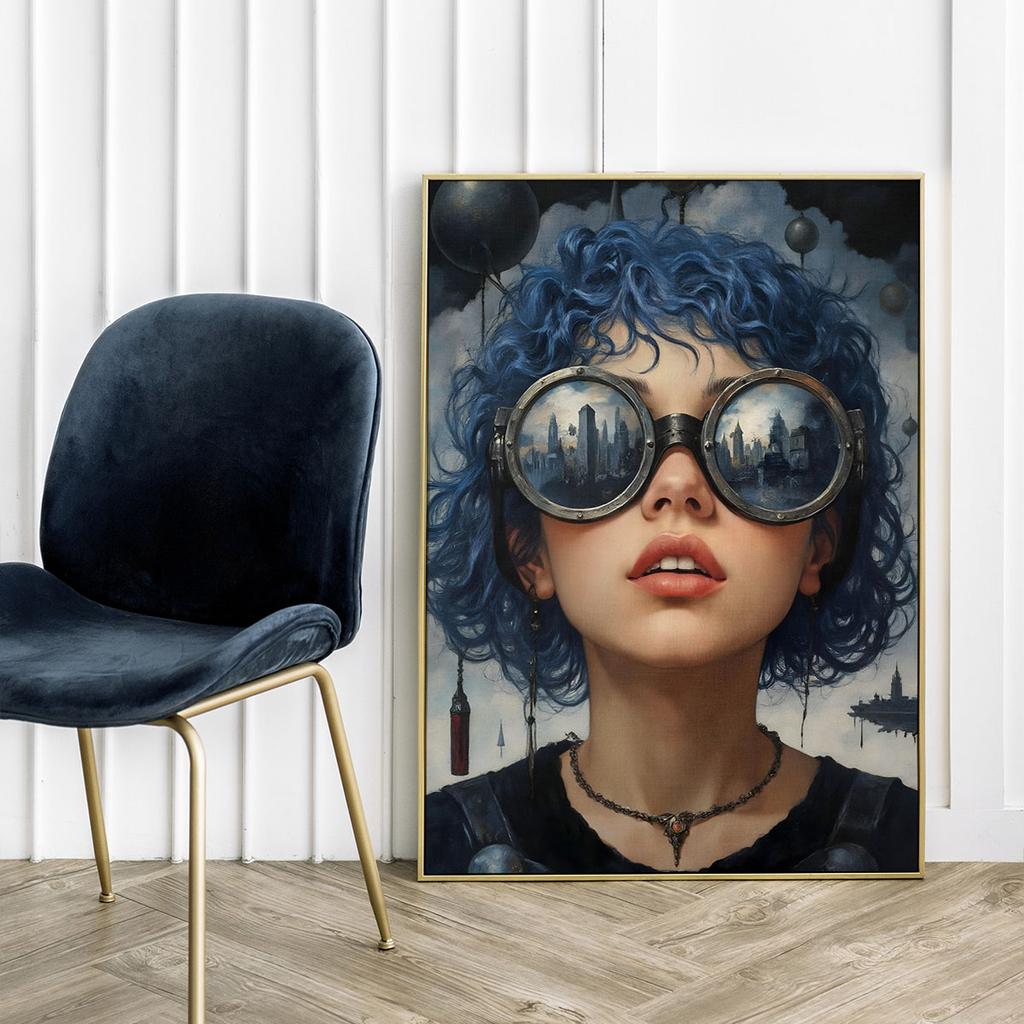 Futuristic Portrait Poster