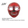 Elastic Halloween Face Mask Blood Skull Mask, Adjustable Strap Party Lightweight Spooky Headgear PU Foam Horror for Cosplay Decoration Full