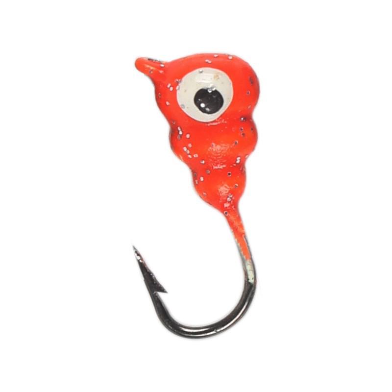 

6-Color Threaded Fishing Hook 1.5g Micro Ice Lure with Soft Fish Bait 1.5g
