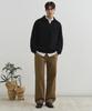 DRAW FIT Oversized Pique Waffle Knit [Black]