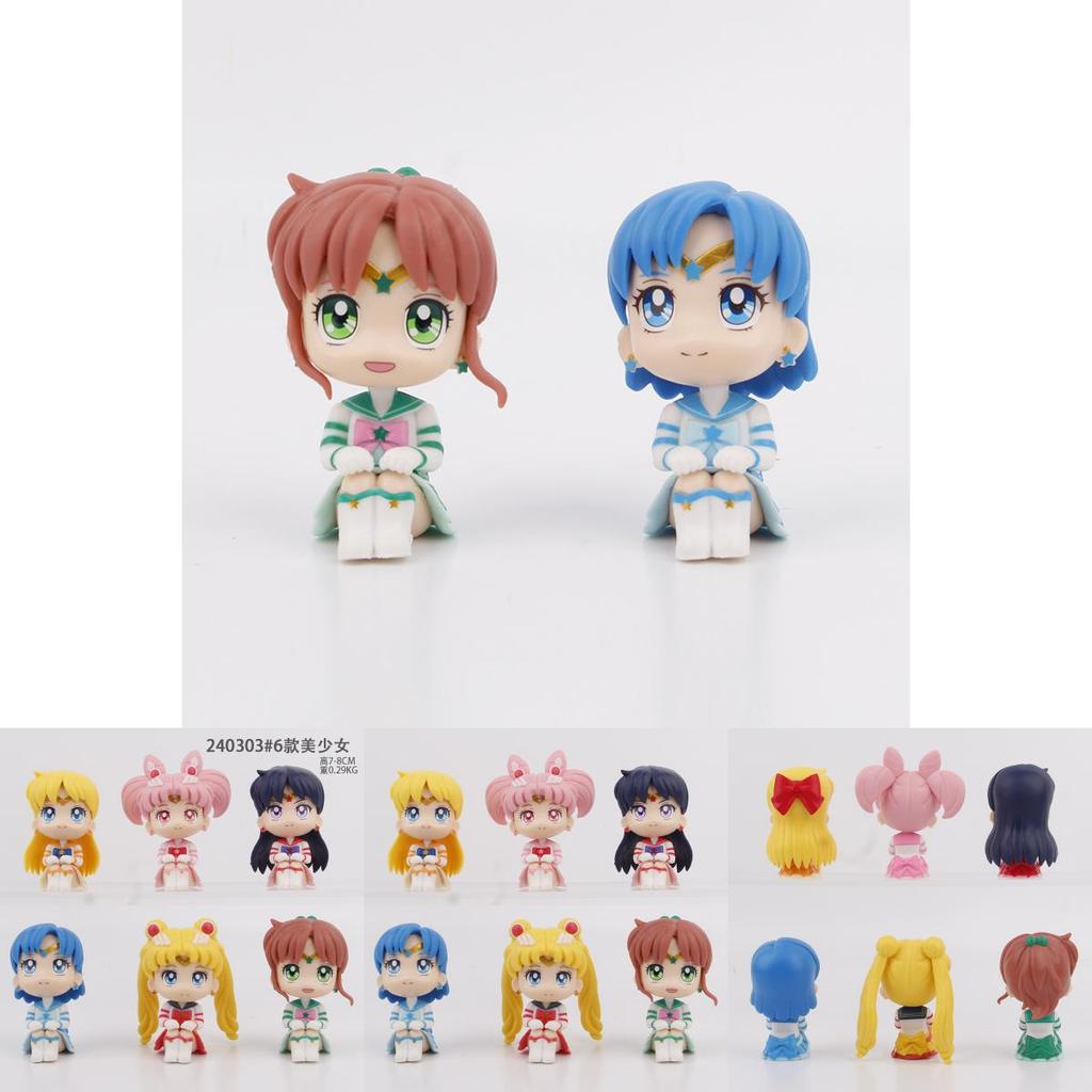 Usagi Tsukino Sitting Pose Pvc Figure Adorable Anime Car Decoration