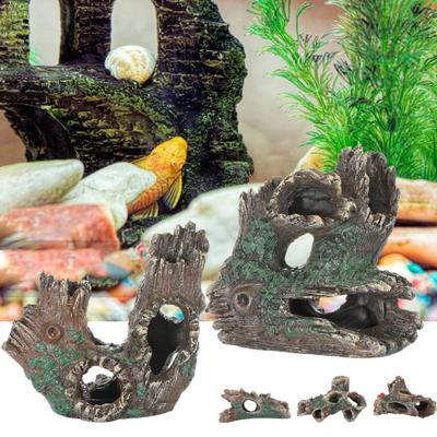 Künstliche Baumwurzel Harz Handwerk Simulation Treibholz Hiding Cave Aquarium Ornament
