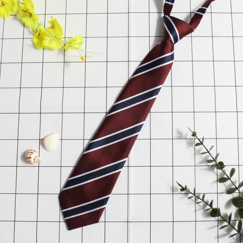 Jk Small Tie Female College Style Lazy Japanese Plaid Uniform Shirt Tie Student Ins Men'S And Women'S Short Styles Free Of Charge