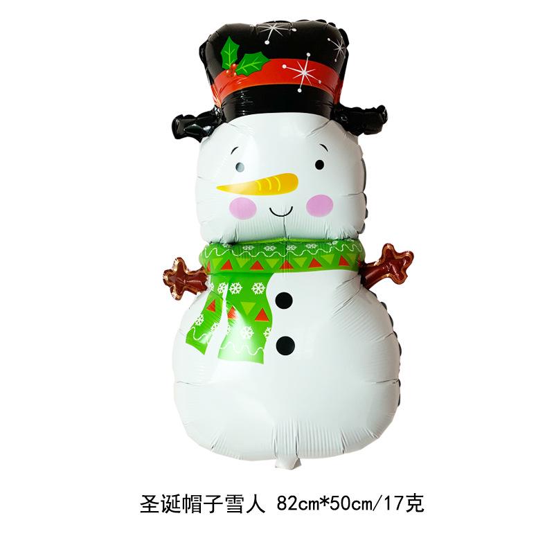 Christmas Balloon Large Santa Claus Decorative Balloon Aluminum Foil Balloon For Christmas Party Decorative Supplies