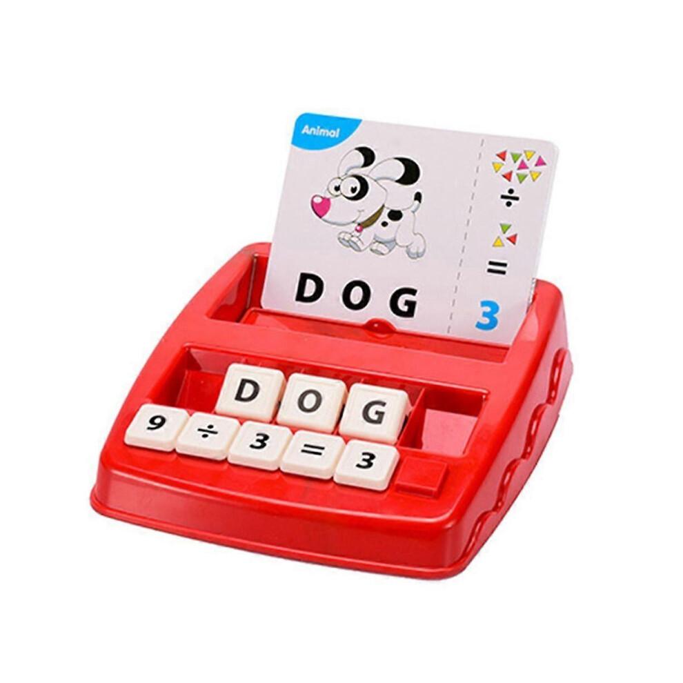 2 In 1 Matching Letter Game And Learning Educational Toys Games for Kids Ages 3 4 5 6 Years Old (Red)