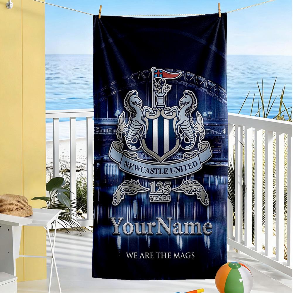 Newcastle Personalizowany Ręcznik Plażowy Szybkoschnący Miękki Mikrofibra