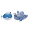2PCS Kids Bath Toys Interactive Educational Rotating Swinging Spraying Bathing Toy Set for Infants