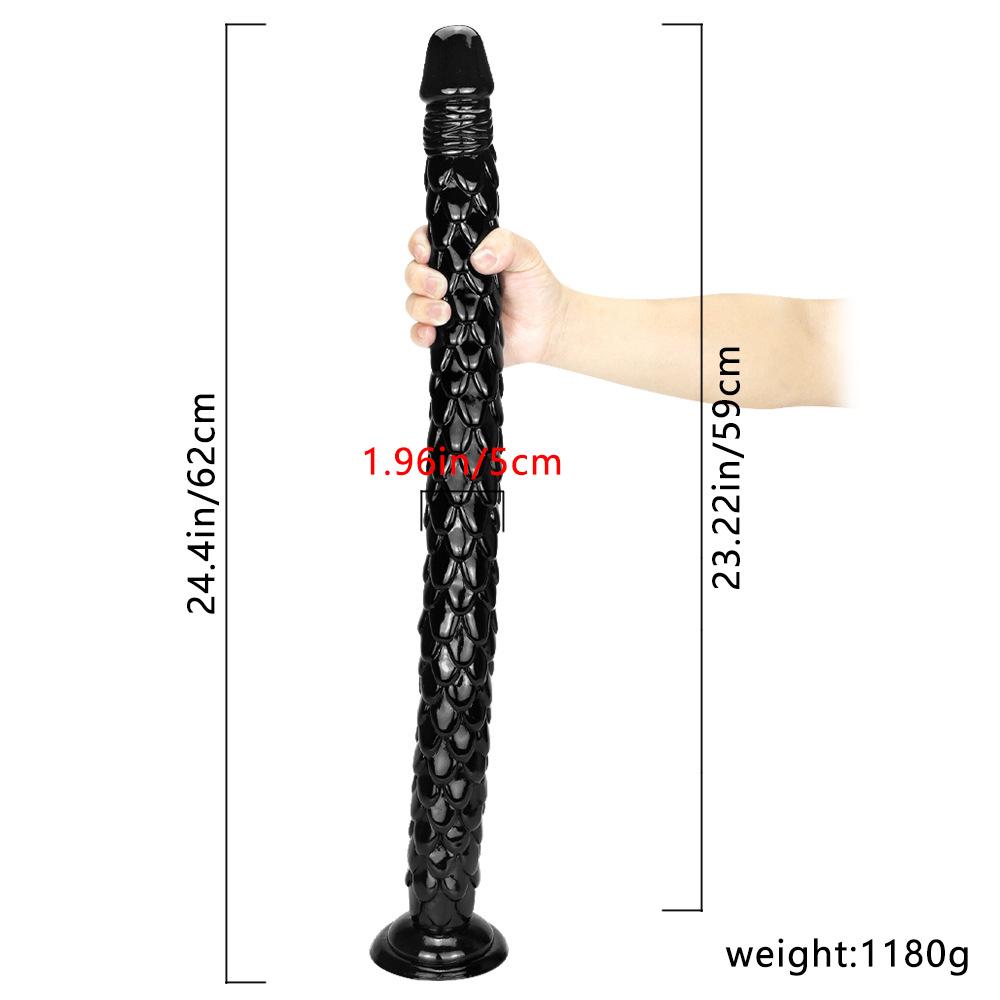 62cm Huge Dildo for Anal Big Black Dick Sex Adult Toy Dragon Monster Realistic Dildo Anal Plug Fisting BDSM Penis